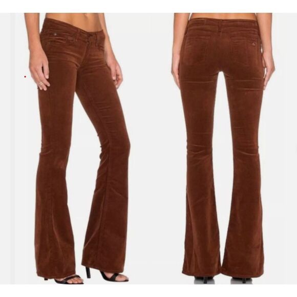Rag & Bone Elephant Bell Corduroy Pants Cognac brown size US 24 - Picture 1 of 7